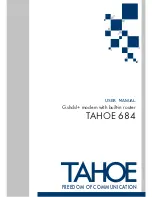 Tahoe 684 User Manual preview