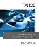 Preview for 1 page of Tahoe 8216 User Manual