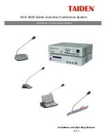 Taiden HCS-3600 Series Installation And Operating Manual предпросмотр