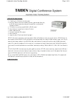 Taiden HCS-4310M User Manual предпросмотр