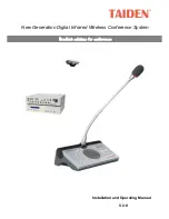 Taiden HCS-5300BAT Installation And Operating Manual preview