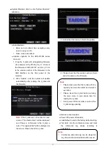 Предварительный просмотр 23 страницы Taiden HCS-8130M series Installation And Operating Manual