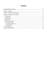 Preview for 2 page of Taiden HPA-350/02 Installation And Operation Manual