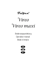 TAIFUN Vireo maxi Operation Manual preview