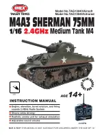 Taigen Tanks TAG13040/Airsoft M4A3 Sherman 75MM Instruction Manual предпросмотр