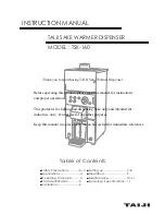 Taiji TSK-160 Instruction Manual preview