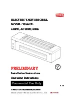 Preview for 1 page of TAIKO YS60-UL Installation Instructions Operating Instructions