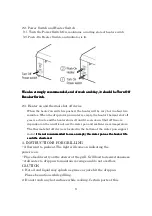 Preview for 8 page of TAIKO YS60-UL Installation Instructions Operating Instructions