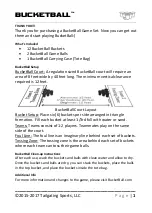 Tailgating Sports BUCKETBALL Quick Start Manual preview
