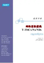 Preview for 1 page of Tainet T-336C Series Manual