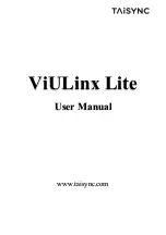Taisync ViULinx Lite User Manual preview