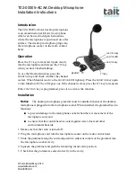 Tait T02-00005-ACAA Installation Instructions preview