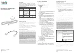 Preview for 1 page of Tait T02-00025-1002 Installation Instructions