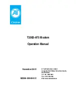 Tait T2000-A75 Operation Manual preview