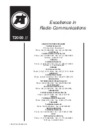 Preview for 16 page of Tait T2000 SERIES II Installation Manual