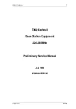 Preview for 1 page of Tait T860 Series II Service Manual