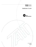 Tait TM8200 mobiles Installation Manual preview