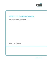 Preview for 1 page of Tait TM9100 Series P25 Installation Manual