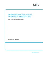 Tait TM9300 DMR Installation Manual preview