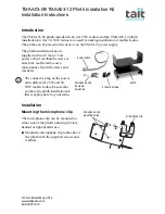 Tait TMAA03-09 Installation Instructions предпросмотр