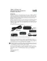 Tait TMAA11-01 Installation Instructions Manual preview