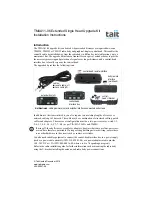 Tait TMAA11-06 Installation Instructions preview