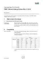 Tait TN8271 Technical Notes preview