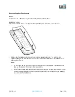 Preview for 8 page of Tait TP3000 Change Manual