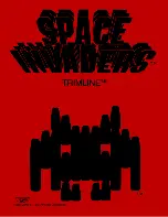 Taito Space Invaders Trimline Instruction Manual preview