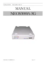 Taiwan Electrical & Electronic Manufacturers NEOS3000-3G Manual preview