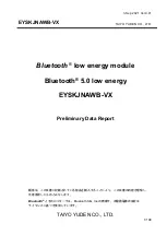 Предварительный просмотр 1 страницы TAIYO YUDEN EYSKJNAWB-VX Manual