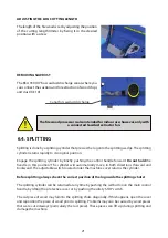 Preview for 21 page of Tajfun RCA 330 JOY Instructions For Use And Maintenance Manual