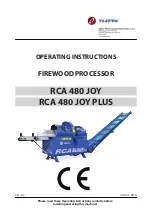 Tajfun RCA 480 JOY Operating Instructions Manual preview