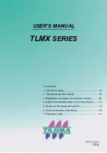 Preview for 1 page of TAJIMA TLMX Series User Manual