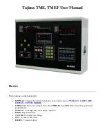 TAJIMA TME User Manual preview