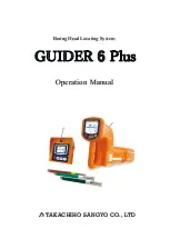 Takachiho Sangyo GUIDER 6 PLUS Operation Manual предпросмотр