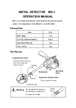 Takachiho Sangyo MD-1 Operation Manual preview