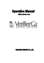 Предварительный просмотр 1 страницы Takachiho Sangyo VerifierG2 MPL-H10S Operation Manual