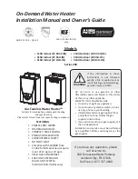 Takagi AT-D3U-IN Installation Manual And Owner'S Manual preview