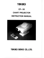 Takagi CP-30 Instruction Manual preview