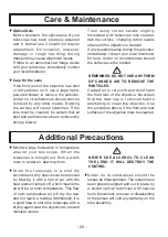 Preview for 20 page of Takahashi FOA-60Q Instruction Manual