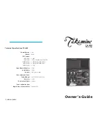 Предварительный просмотр 1 страницы Takamine TK-40B Owner'S Manual