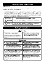 Предварительный просмотр 2 страницы Takara Belmont AB-0090 Operating Manual