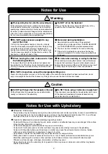 Предварительный просмотр 3 страницы Takara Belmont AB-0090 Operating Manual