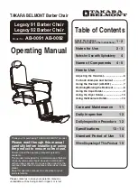 Takara Belmont AB-0091 Operating Manual предпросмотр