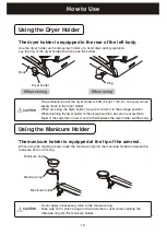 Предварительный просмотр 12 страницы Takara Belmont AB-0091 Operating Manual