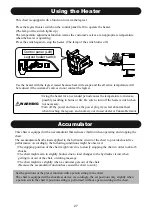 Предварительный просмотр 27 страницы Takara Belmont AB-BR Operation Manual