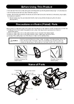 Предварительный просмотр 9 страницы Takara Belmont AY-ELI Operating Manual