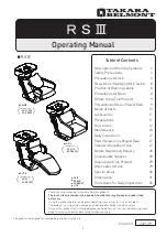 Takara Belmont ELITE AY-ELI Operating Manual предпросмотр