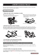 Takara Belmont LANCER Installation Manual preview